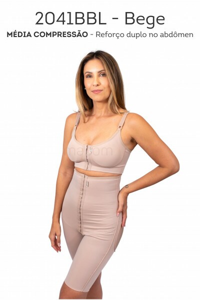 Cinta bermuda com fechamento frontal, lycra leve nas nadegas 2041BBLPBESS1